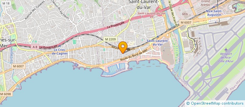 localisation de l'entreprise FEMMES 2 BUSINESS à CAGNES-SUR-MER