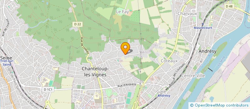 localisation de l'entreprise FEMMES D'ICI ET LA  CHANTELOUP-LES-VIGNES