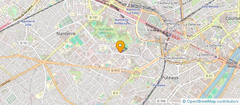 localisation de l'entreprise FEMMES DE MIRACLES EUROPE  NANTERRE