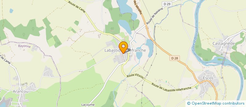 localisation de l'entreprise FEMMES DE VALEUR - VALEURS DE FEMMES  LABASTIDE-VILLEFRANCHE