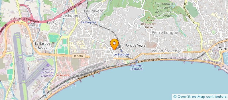 localisation de l'entreprise FEMMES DE VISION HUMANITAIRE à CANNES