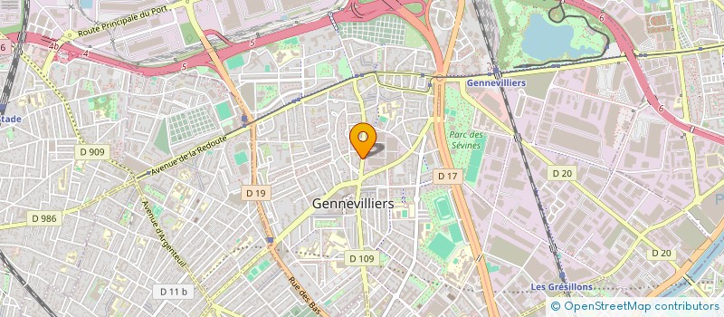 localisation de l'entreprise FEMMES DYNAMIQUES DU NOUN FDN à GENNEVILLIERS