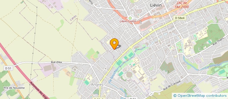 localisation de l'entreprise FEMMES EN AVANT à LIEVIN