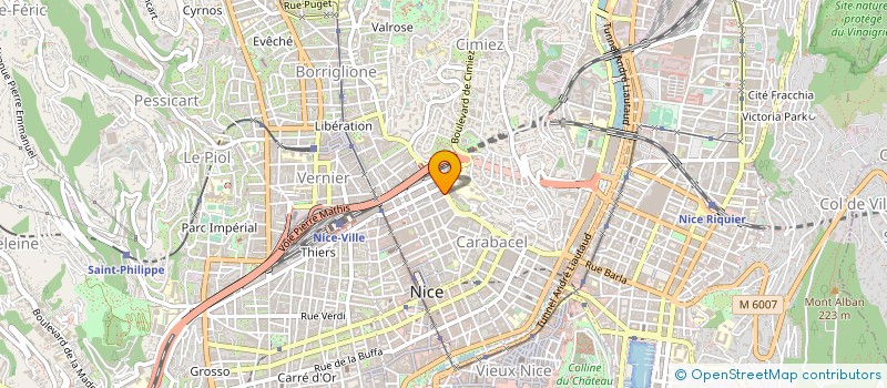 localisation de l'entreprise FEMMES EN SCENES  NICE