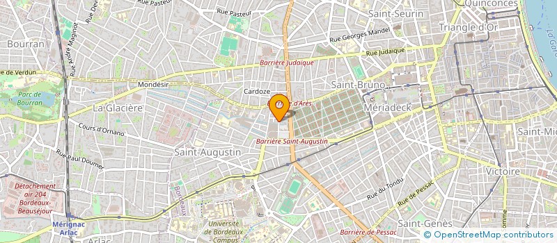 localisation de l'entreprise FEMMES INTERNATIONALES MURS BRISES BORDEAUX  BORDEAUX