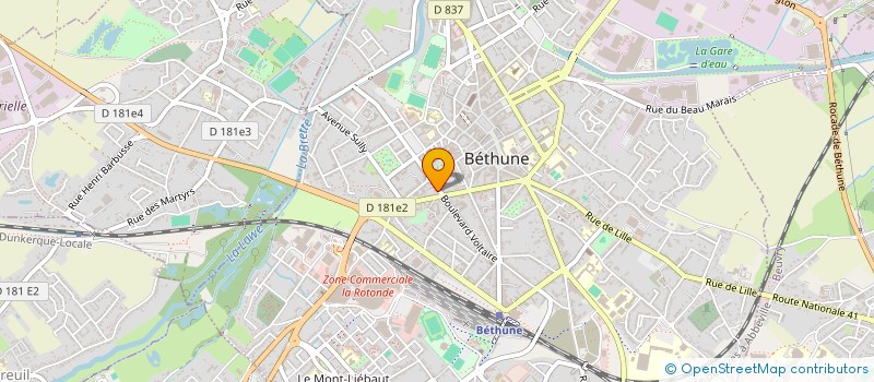 localisation de l'entreprise FEMMES & PROMOTION DE LA SANTE FAMILIALE à BETHUNE