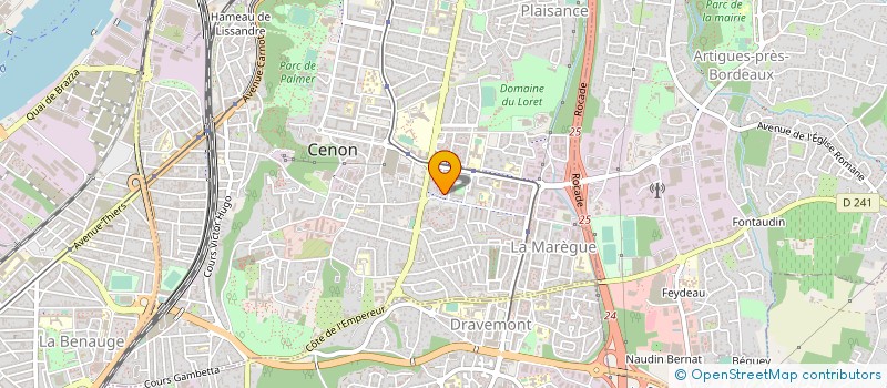 localisation de l'entreprise FEMMES SENEGALAISES DE BORDEAUX à CENON