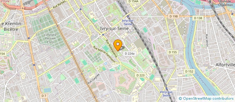 localisation de l'entreprise FEMMES SOLIDAIRES D'IVRY SUR SEINE  IVRY-SUR-SEINE