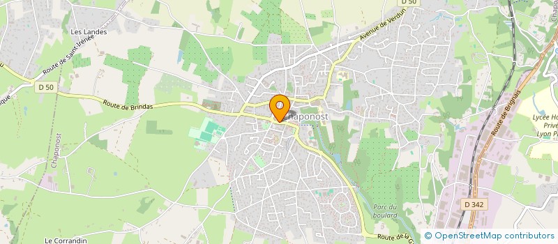 localisation de l'entreprise FEMMES SOLIDAIRES DE CHAPONOST à CHAPONOST