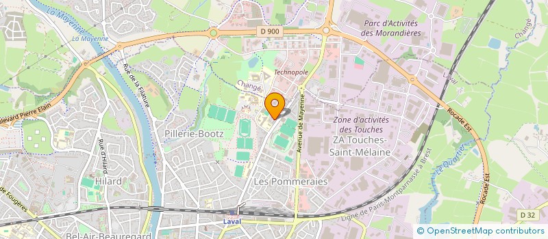 localisation de l'entreprise FEMMES SOLIDAIRES DE LA MAYENNE à LAVAL