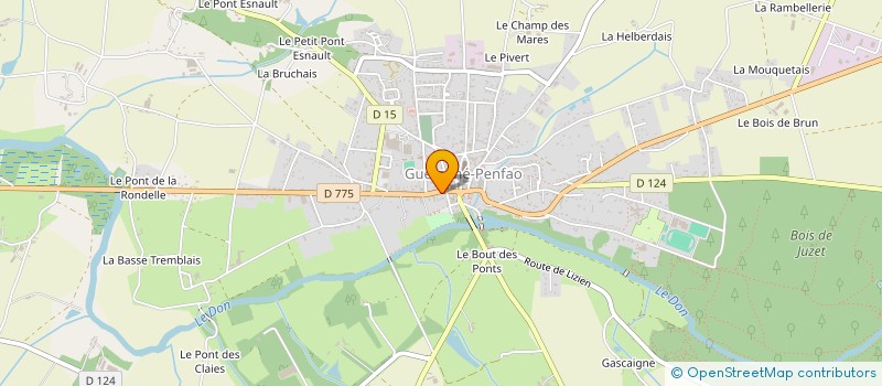 localisation de l'entreprise FEMMES VIE LOCALE PAYS REDON & VILAINE à GUEMENE-PENFAO