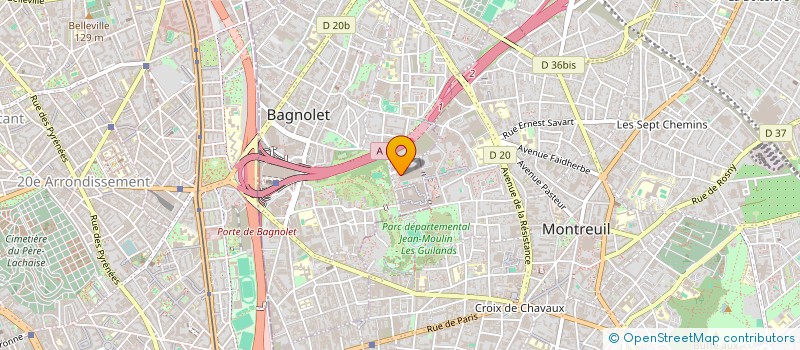 localisation de l'entreprise FEMSI TRANSPORT à BAGNOLET