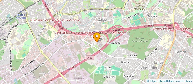 localisation de l'entreprise FEMTO EASY à PESSAC