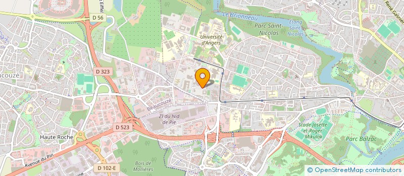 localisation de l'entreprise FENARA 49 à ANGERS