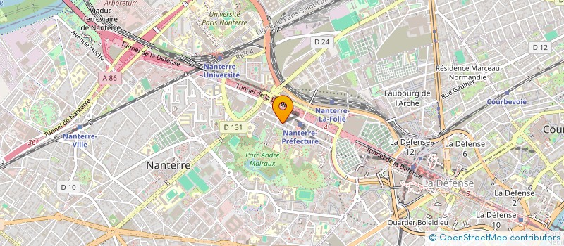 localisation de l'entreprise FENARIVE à COURBEVOIE