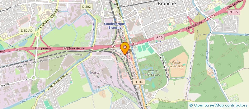 localisation de l'entreprise FENBAT  COUDEKERQUE-BRANCHE