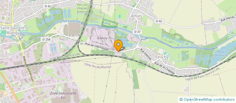 localisation de l'entreprise FEND L'AIR  ROCLINCOURT