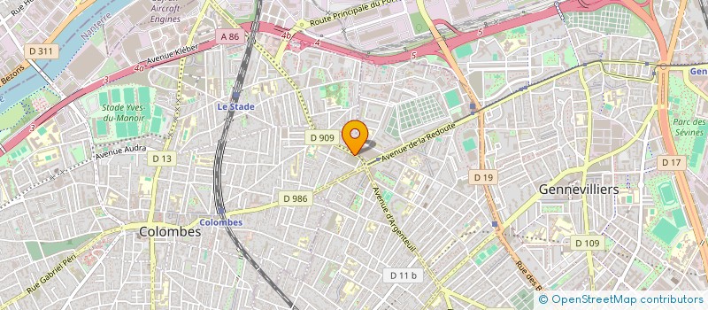 localisation de l'entreprise FENER à COLOMBES