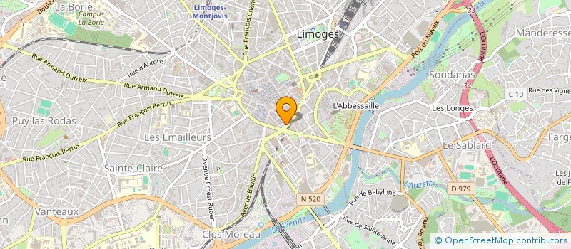 localisation de l'entreprise FENESTRA à LIMOGES