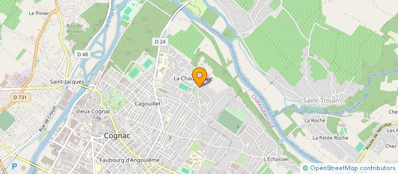 localisation de l'entreprise FENETOUR à COGNAC