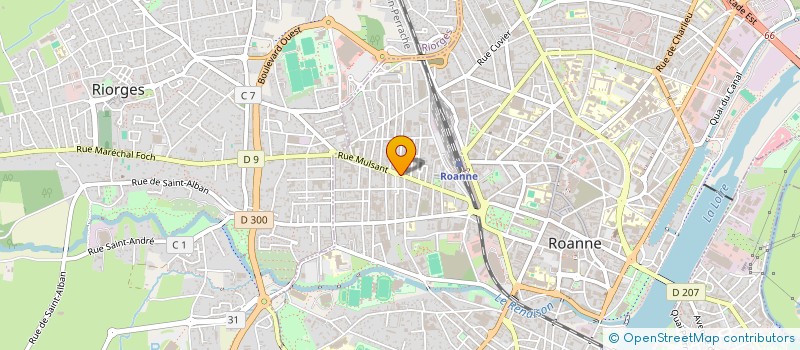 localisation de l'entreprise FENETRE ET STYLE à ROANNE