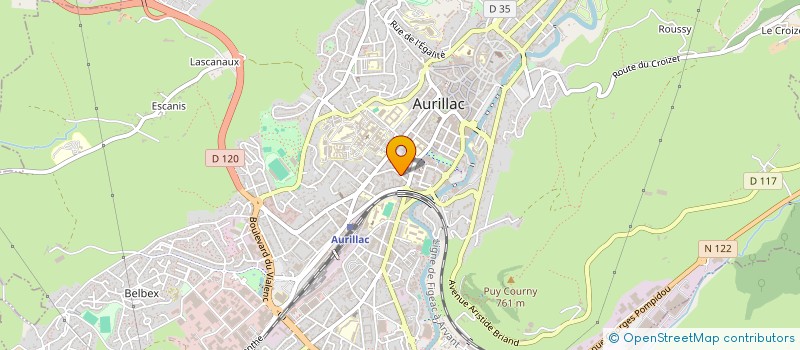 localisation de l'entreprise FENETRE SUR COUR à AURILLAC