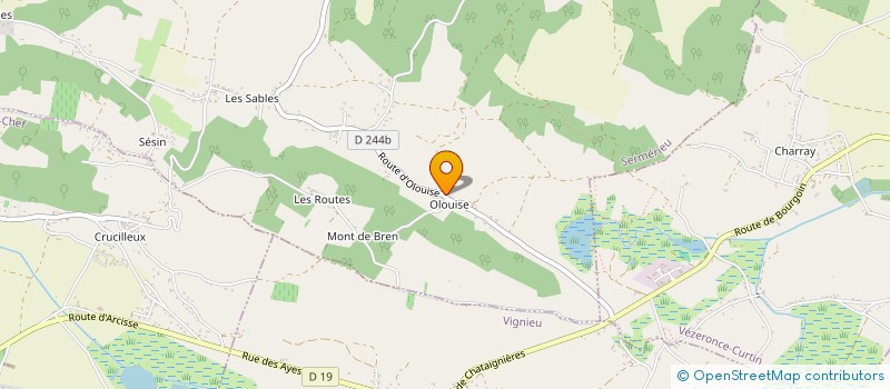 localisation de l'entreprise FENETRE SUR COUR  SERMERIEU