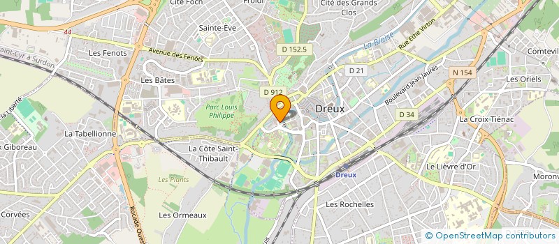 localisation de l'entreprise FENETRE SUR FILMS à DREUX