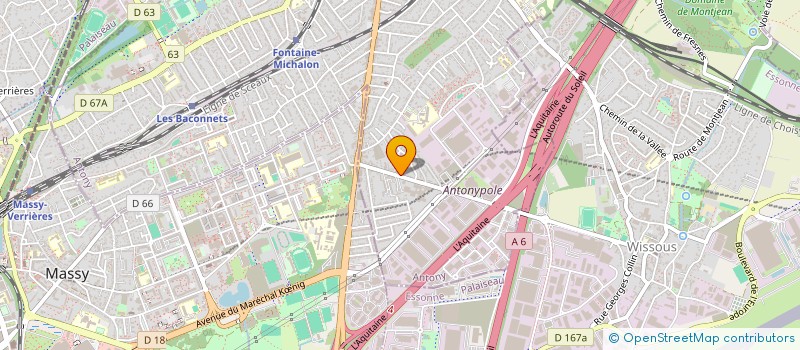 localisation de l'entreprise FENETRE SUR LE VILLE à ANTONY