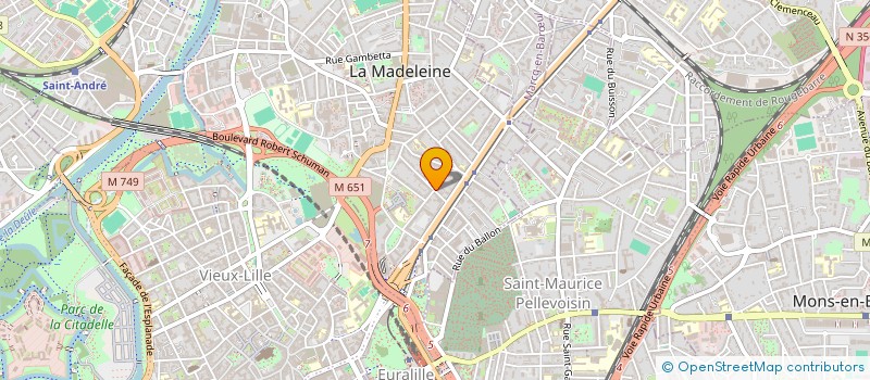 localisation de l'entreprise FENETRE SUR RUE à LA MADELEINE