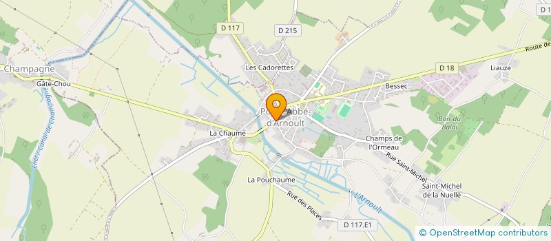 localisation de l'entreprise FENETRES CHARENTE MARITIME (FCM) à PONT-L'ABBE-D'ARNOULT