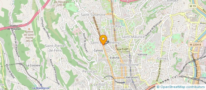 localisation de l'entreprise FENETRES COTE D'AZUR à NICE