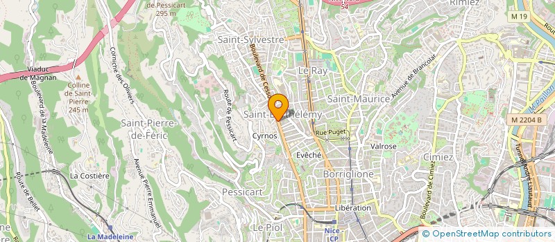 localisation de l'entreprise FENETRES COTE D'AZUR à NICE