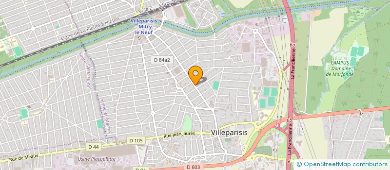 localisation de l'entreprise FENETRES D'AUJOURD'HUI à VILLEPARISIS