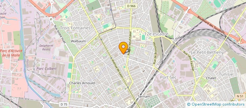 localisation de l'entreprise FENETRES ET FERMETURES  REIMS