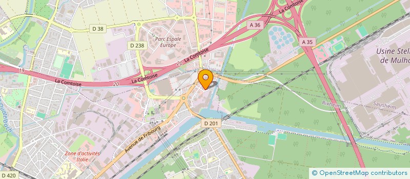 localisation de l'entreprise FENETRES IMPORT-EXPORT  ILLZACH