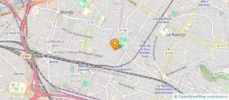 localisation de l'entreprise FENETRES STAFF  BONDY