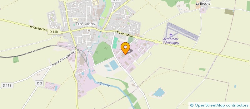 localisation de l'entreprise FENETRES & VERANDAS DUPREY  ETREPAGNY