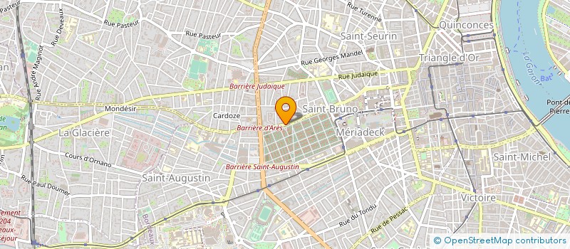 localisation de l'entreprise FENETRIER D AQUITAINE à BORDEAUX