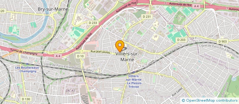 localisation de l'entreprise FENEXTRA à VILLIERS-SUR-MARNE