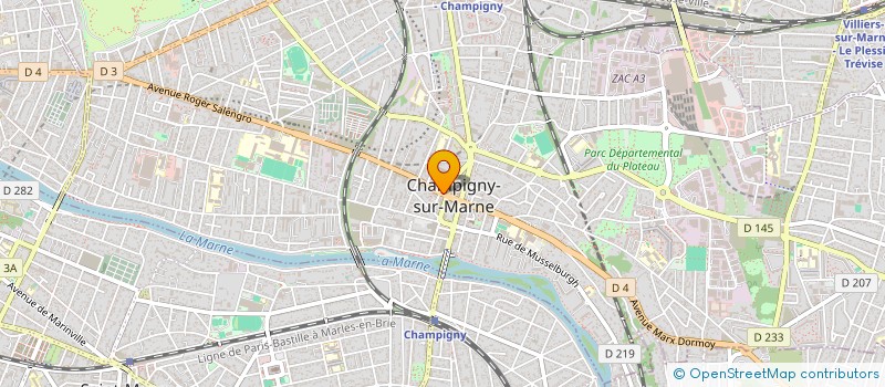 localisation de l'entreprise FENG YUAN à CHAMPIGNY-SUR-MARNE