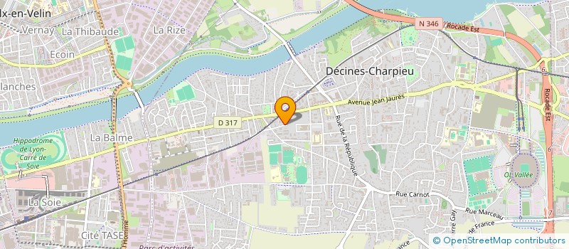 localisation de l'entreprise FENGARI  DECINES-CHARPIEU