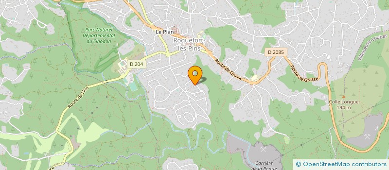 localisation de l'entreprise FENHILL à ROQUEFORT-LES-PINS