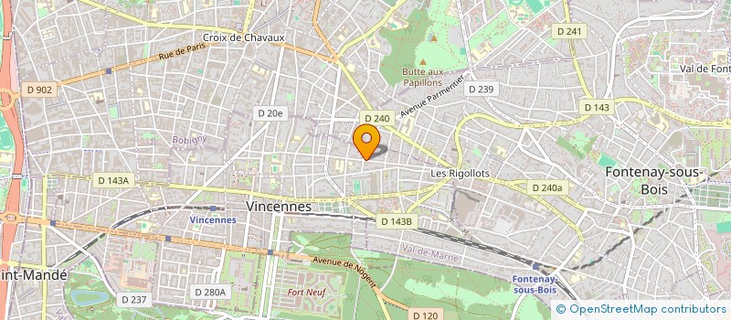 localisation de l'entreprise FENI à VINCENNES