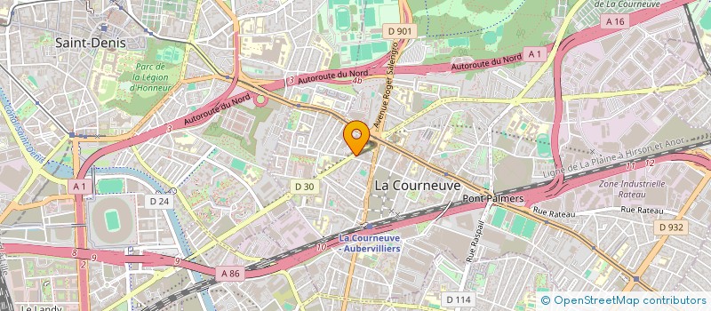 localisation de l'entreprise FENICIE à LA COURNEUVE