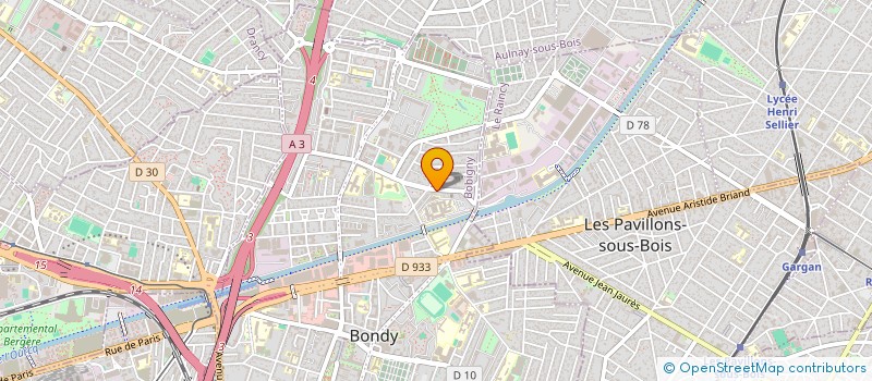 localisation de l'entreprise FENIKS  BONDY