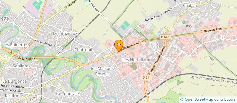 localisation de l'entreprise FENIOUX ENERGIE  NIORT