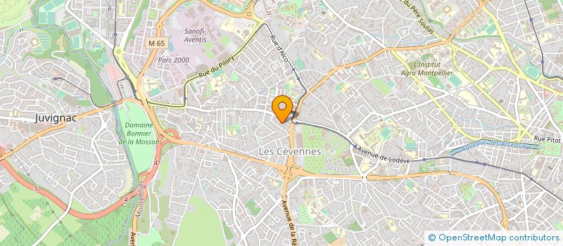 localisation de l'entreprise FENIX à MONTPELLIER