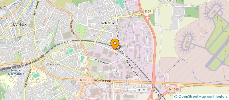 localisation de l'entreprise FENIX CARROSSERIE à EVREUX