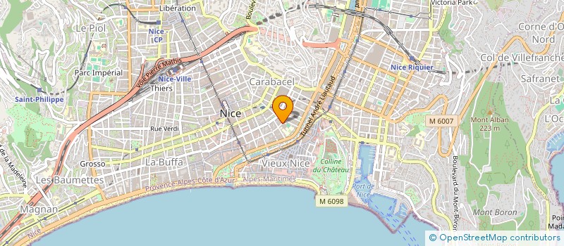 localisation de l'entreprise FENIX3 à NICE